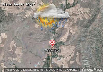 Çaparkayı bugünkü hava durumu haritası