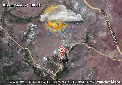 Çerçi bugünkü hava durumu haritası