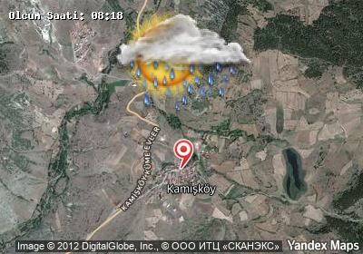 Kamışköy bugünkü hava durumu haritası