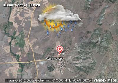 Karakoçaş bugünkü hava durumu haritası