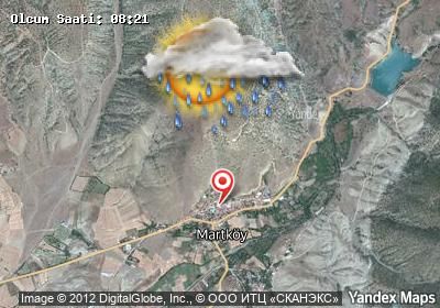 Martköy bugünkü hava durumu haritası