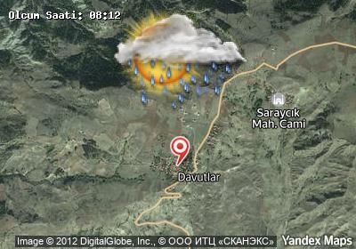 Davutlar bugünkü hava durumu haritası