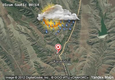 Karacaözü bugünkü hava durumu haritası