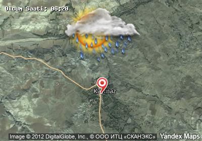 Kaymaz bugünkü hava durumu haritası