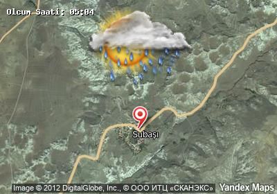 Subaşı bugünkü hava durumu haritası