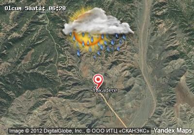 Yakadere bugünkü hava durumu haritası