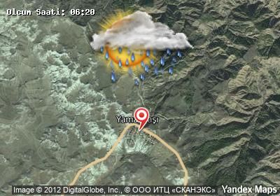 Yamaçbaşı bugünkü hava durumu haritası