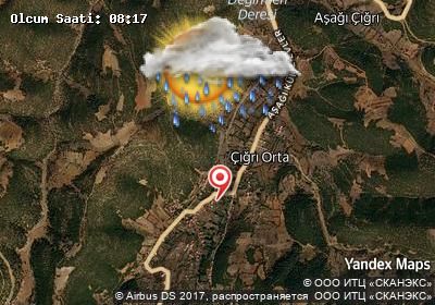 Çığrı bugünkü hava durumu haritası