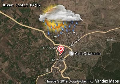 Yaka bugünkü hava durumu haritası